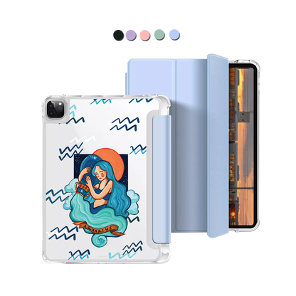 iPad Macaron Flip Cover - Aquarius