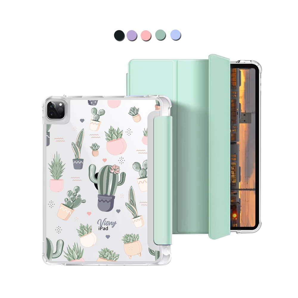 iPad Macaron Flip Cover - Cactus 2.0