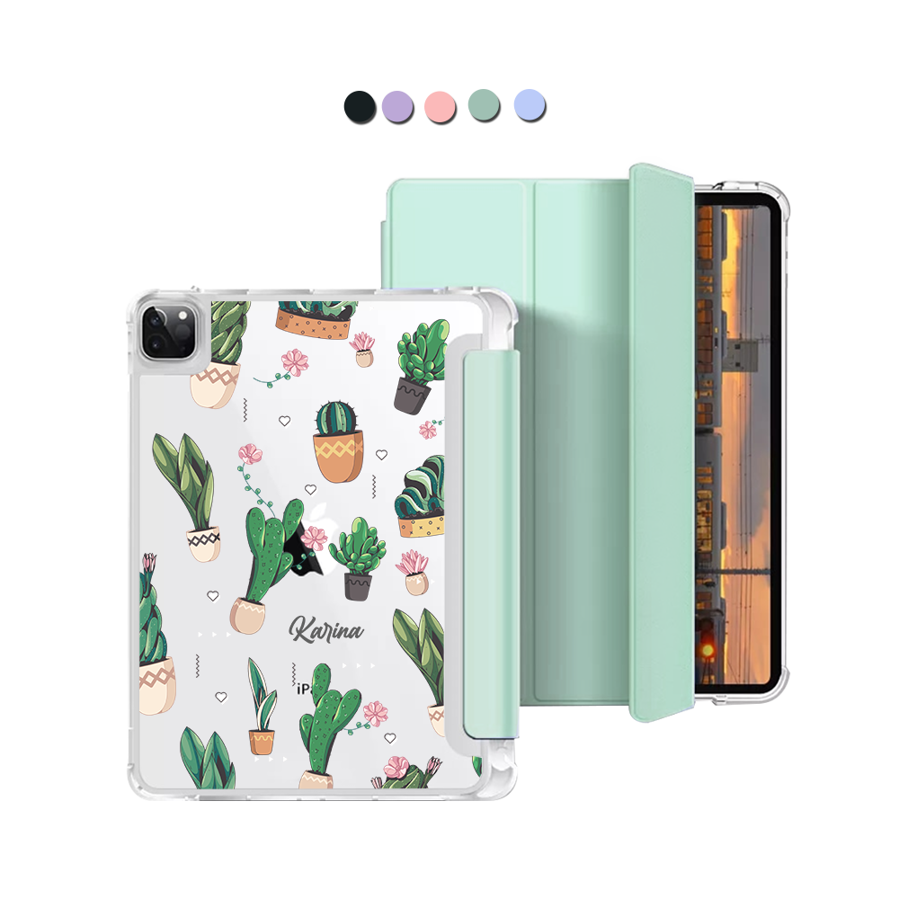 iPad Macaron Flip Cover - Cactus 3.0