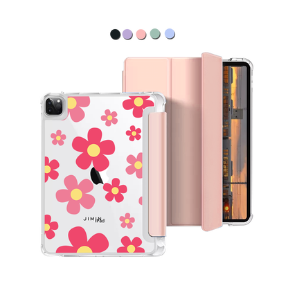 iPad Macaron Flip Cover - Daisy Blush