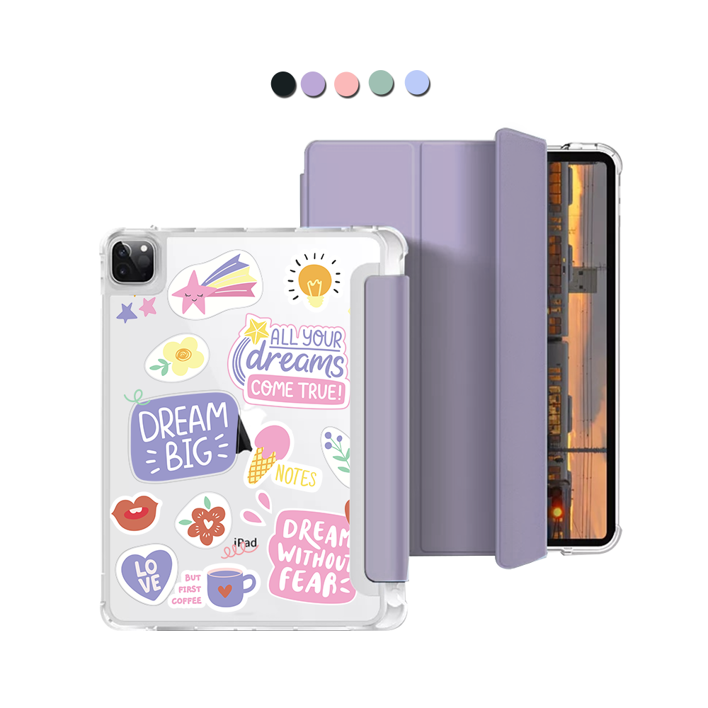 iPad Macaron Flip Cover - Dream Sticker Pack