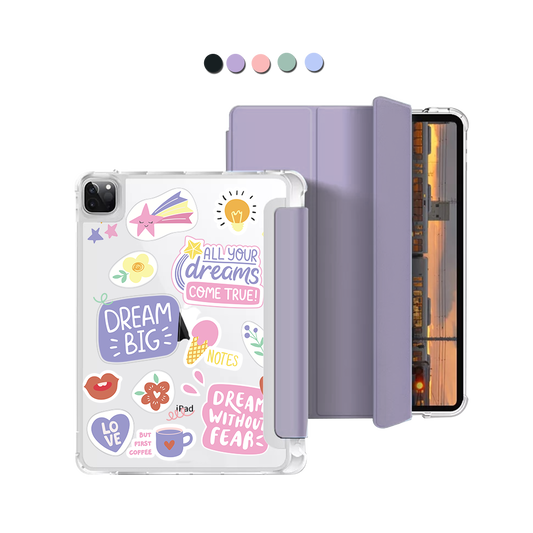 iPad Macaron Flip Cover - Dream Sticker Pack