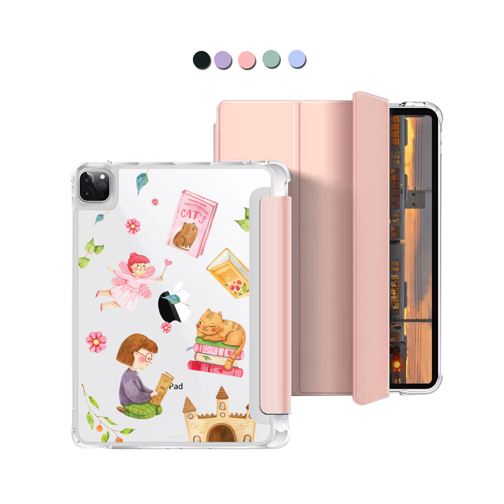 iPad Macaron Flip Cover - Fairy Cat