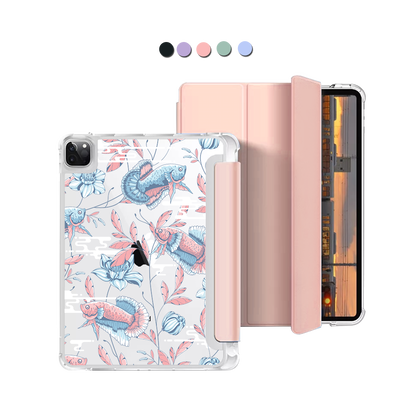 iPad Macaron Flip Cover - Fish & Floral 3.0