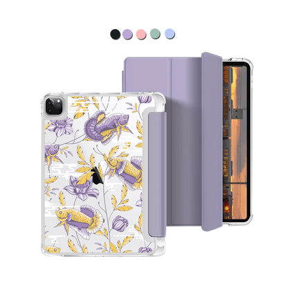 iPad Macaron Flip Cover - Fish & Floral 5.0