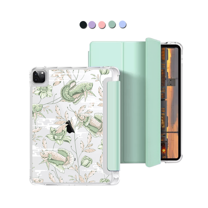 iPad Macaron Flip Cover - Fish & Floral 6.0