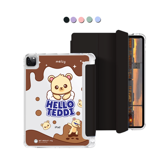 iPad Macaron Flip Cover - Hello Teddy 1.0