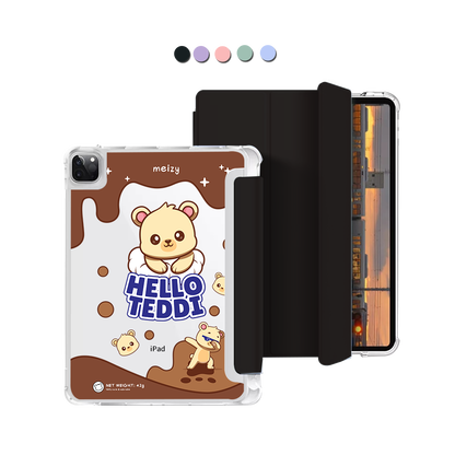 iPad Macaron Flip Cover - Hello Teddy 1.0