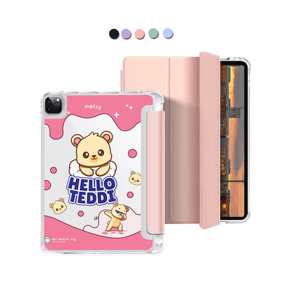 iPad Macaron Flip Cover - iPad Hello Teddy 2.0