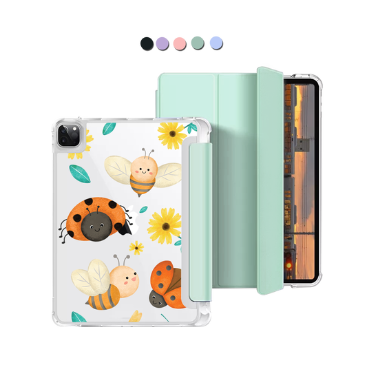 iPad Macaron Flip Cover - Lady Bug & Bee