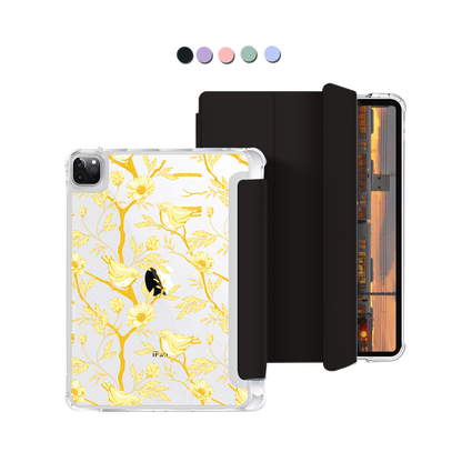 iPad Macaron Flip Cover - Lovebird Monochrome 2.0
