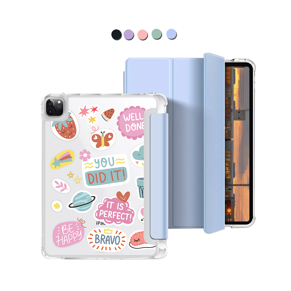 iPad Macaron Flip Cover - Motivation Sticker Pack 1.0