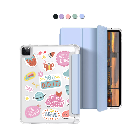 iPad Macaron Flip Cover - Motivation Sticker Pack 1.0