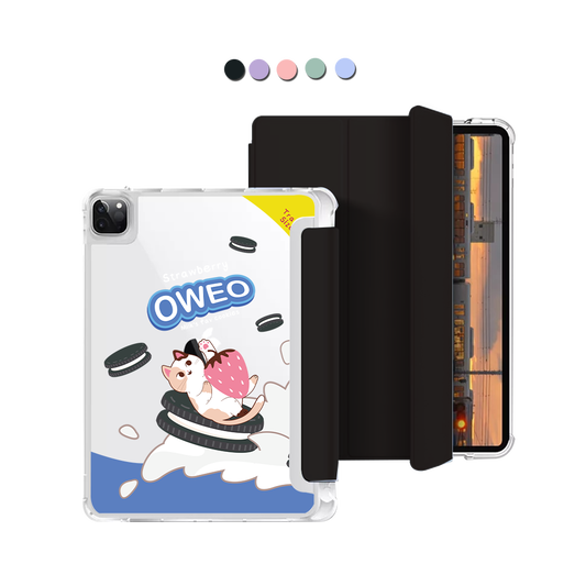 iPad Macaron Flip Cover - Oweo Cat