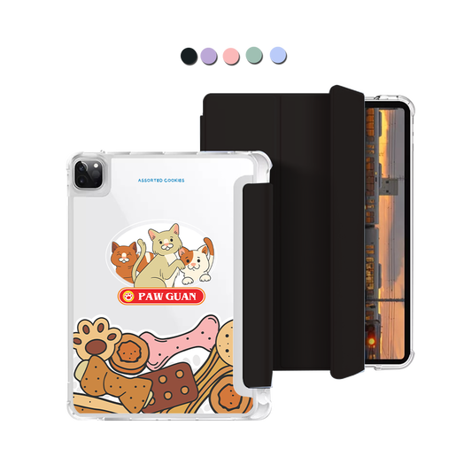 iPad Macaron Flip Cover - Paw Guan Cat