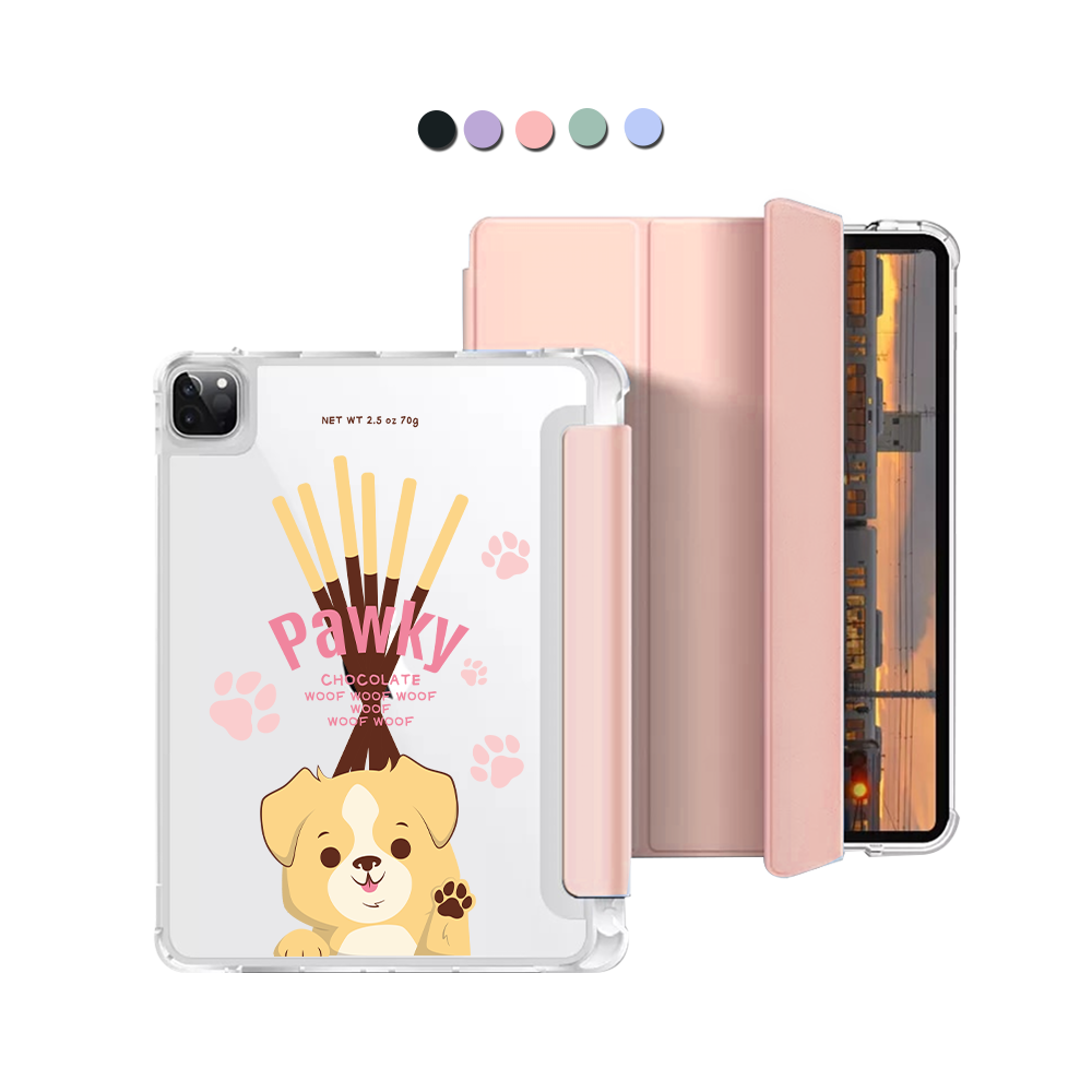 iPad Macaron Flip Cover - Pawky Dog