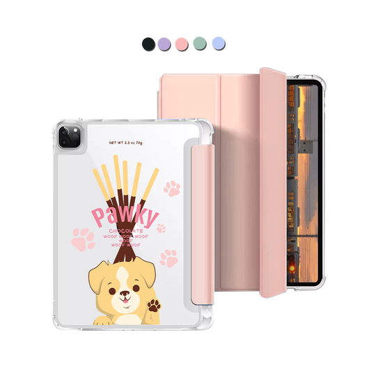 iPad Macaron Flip Cover - Pawky Dog