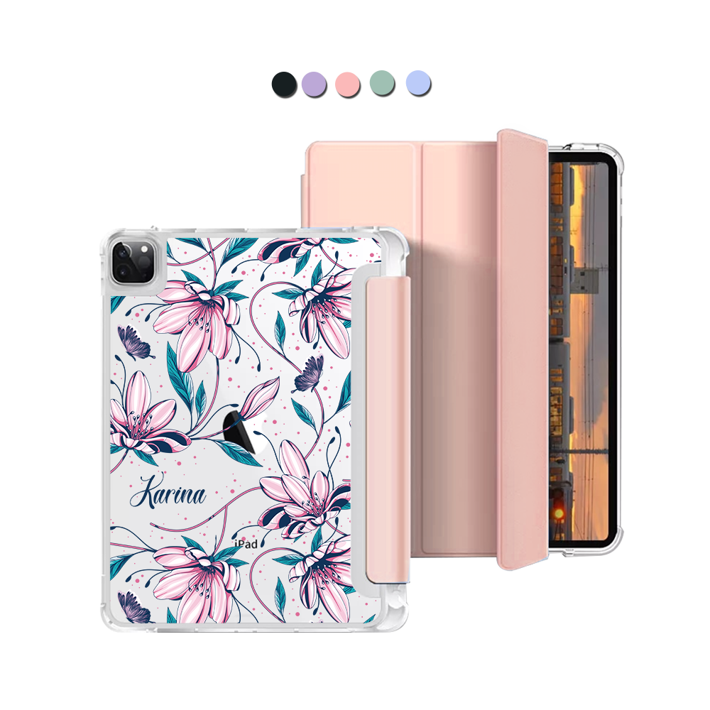 iPad Macaron Flip Cover - Pink Tulip