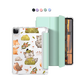 iPad Macaron Flip Cover - Racoon & Friends