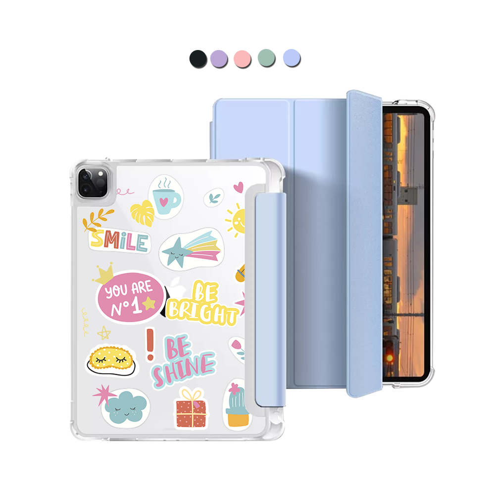 iPad Macaron Flip Cover - Self Love Sticker Pack 3.0