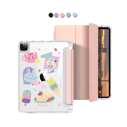iPad Macaron Flip Cover - Sweet Cafe