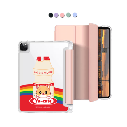 iPad Macaron Flip Cover - Yacute Cat