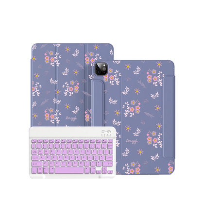 iPad / Android Tab Wireless Keyboard Flipcover - Cherry Blossom