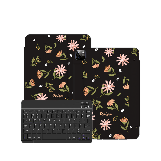 iPad Wireless Keyboard Flipcover - Cosmos Flower