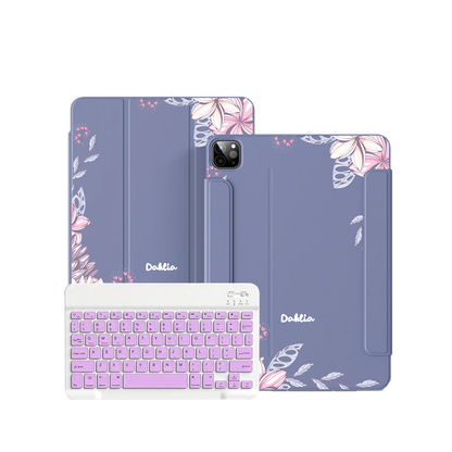 iPad / Android Tab Wireless Keyboard Flipcover - Dahlia