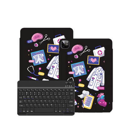 iPad / Android Tab Wireless Keyboard Flipcover - Doctor
