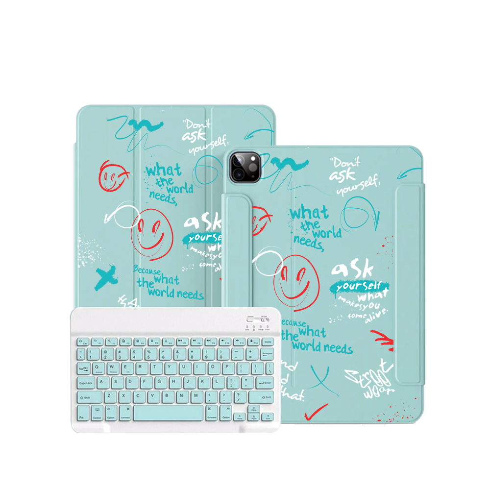 iPad / Android Tab Wireless Keyboard Flipcover - Get Better