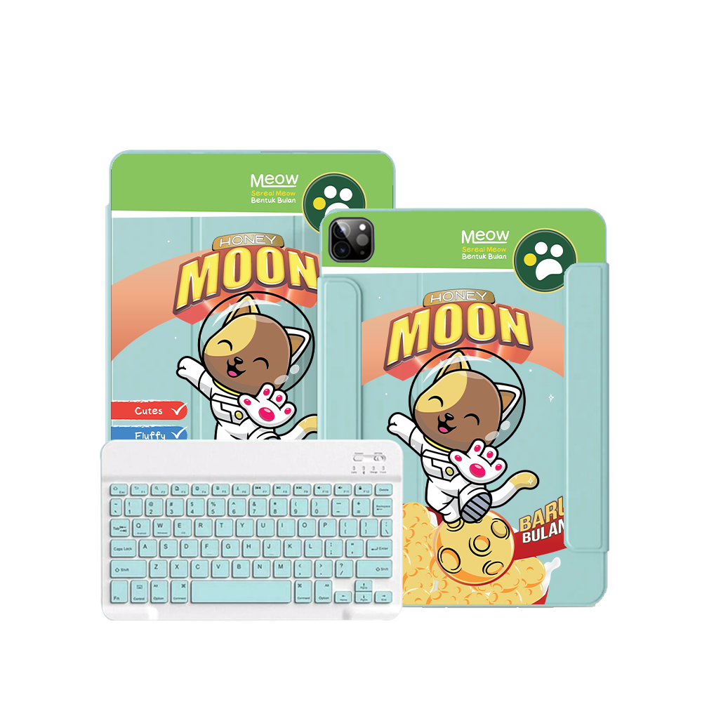 iPad / Android Tab Wireless Keyboard Flipcover - Honey Moon