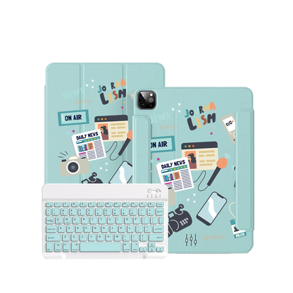 iPad / Android Tab Wireless Keyboard Flipcover - Journalist
