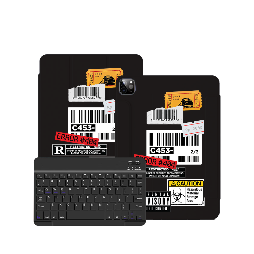 Tablet Keypad Sticker iPad / Android Tab Wireless Keyboard Flipcover - Label Sticker Pack ...