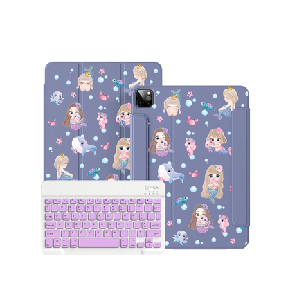 iPad / Android Tab Wireless Keyboard Flipcover - Little Mermaid