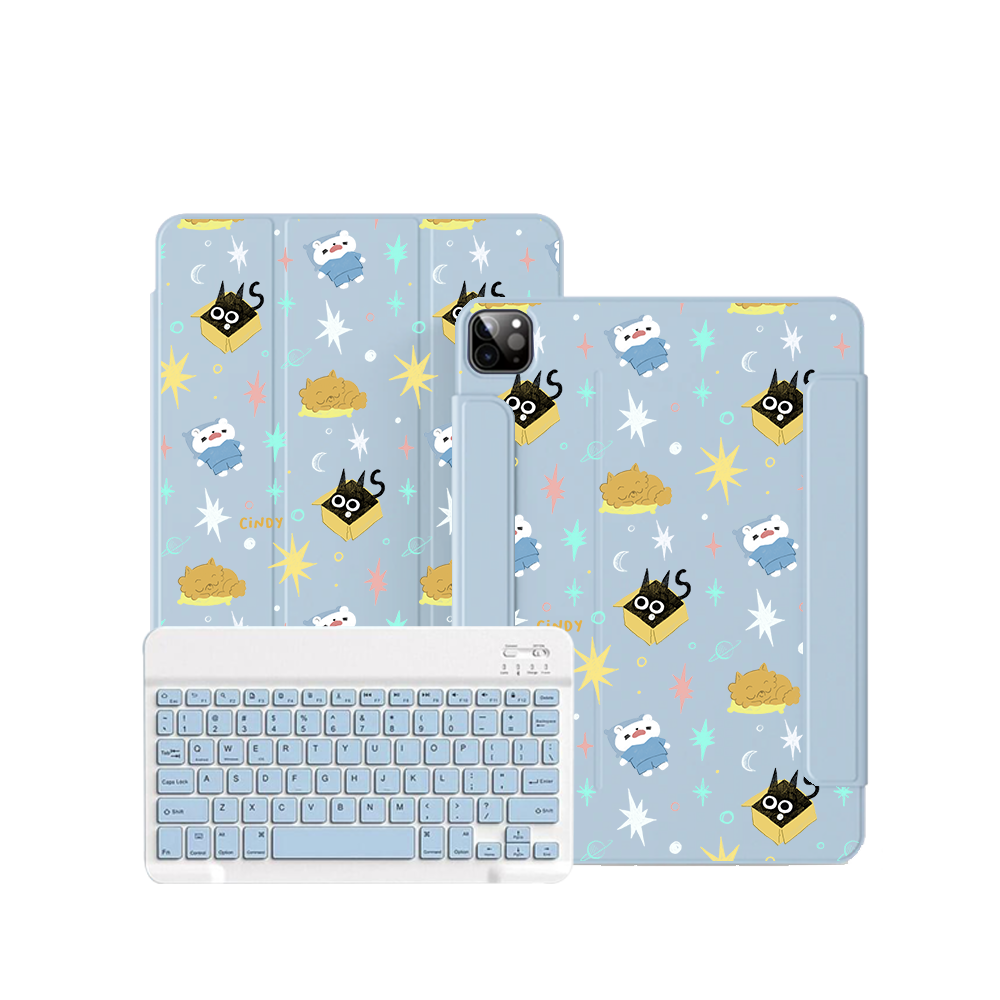 iPad / Android Tab Wireless Keyboard Flipcover - Nightover