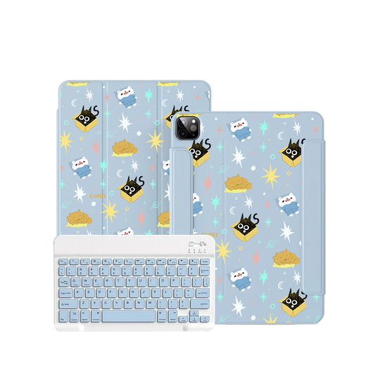 iPad / Android Tab Wireless Keyboard Flipcover - Nightover