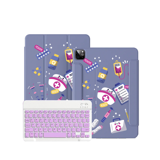 iPad / Android Tab Wireless Keyboard Flipcover - Nurse