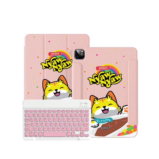 iPad Wireless Keyboard Flipcover - Nyaw Nyaw