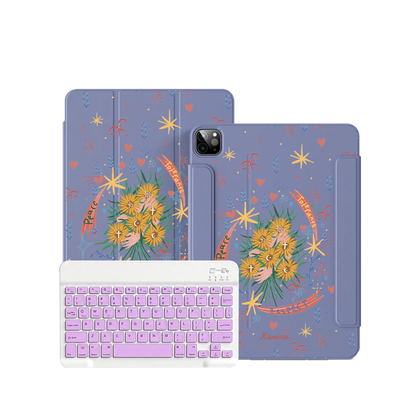 iPad / Android Tab Wireless Keyboard Flipcover - Peace