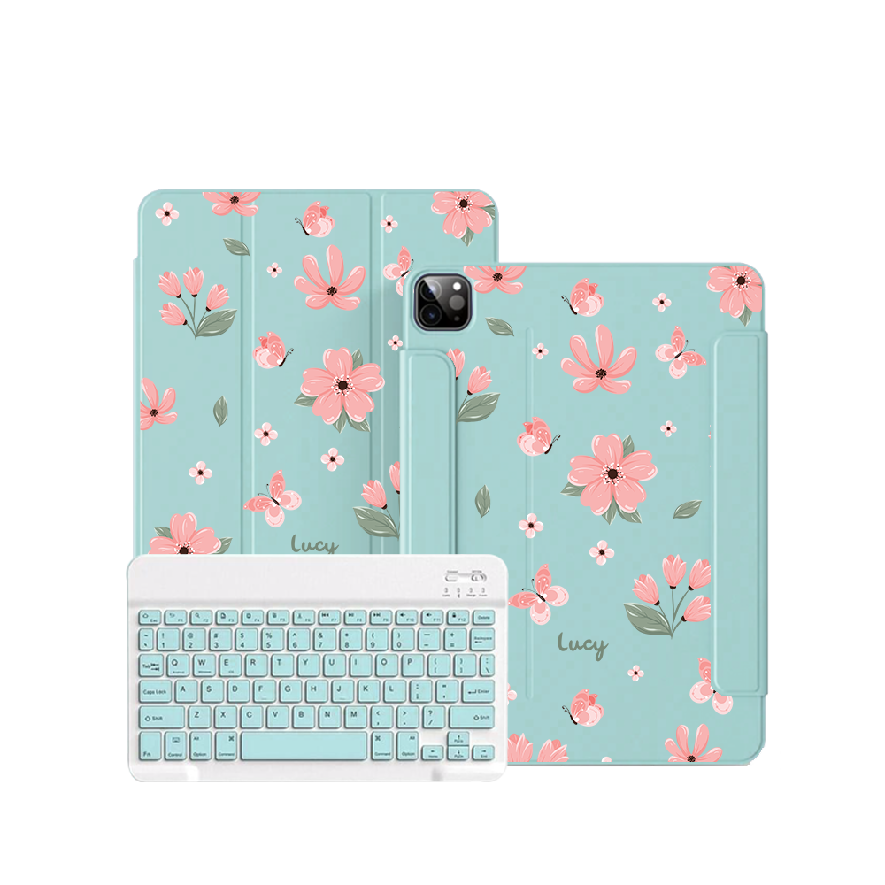 iPad Wireless Keyboard Flipcover - Pink Delight