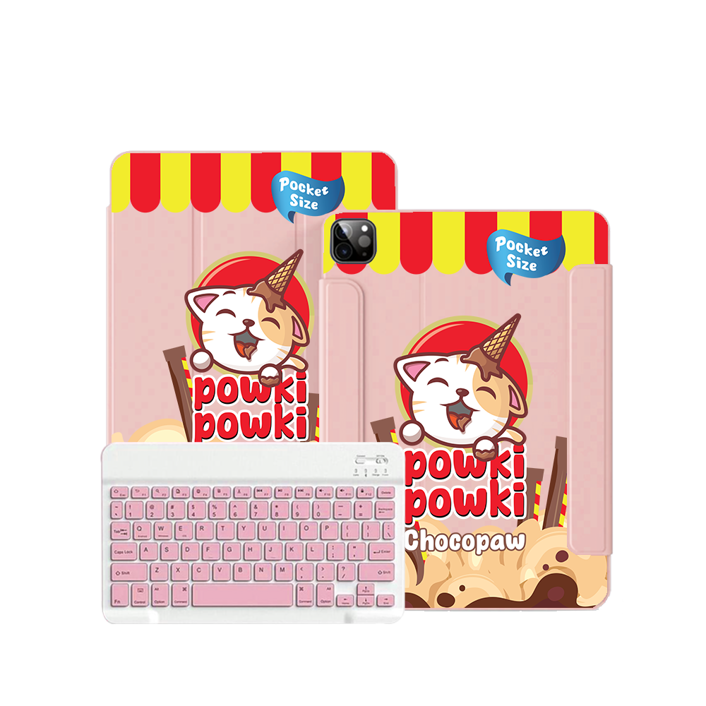 iPad / Android Tab Wireless Keyboard Flipcover - Powki Powki