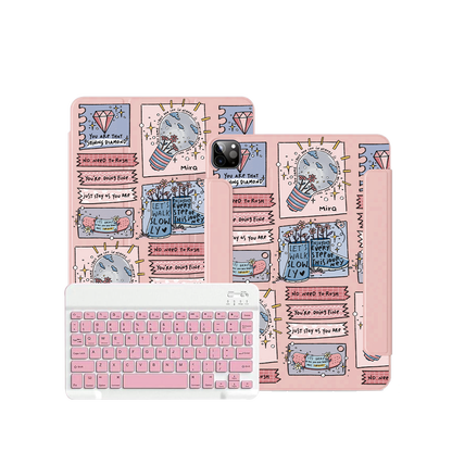 iPad / Android Tab Wireless Keyboard Flipcover - Shine