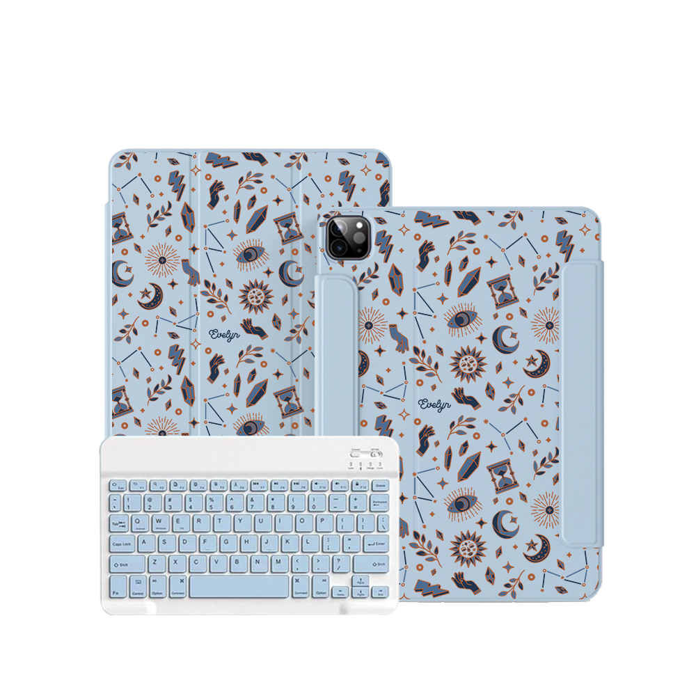 iPad / Android Tab Wireless Keyboard Flipcover - Stardust