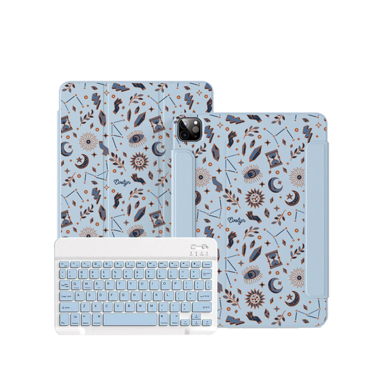 iPad / Android Tab Wireless Keyboard Flipcover - Stardust