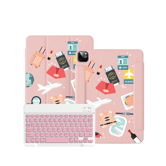 iPad / Android Tab Wireless Keyboard Flipcover - Stewardess