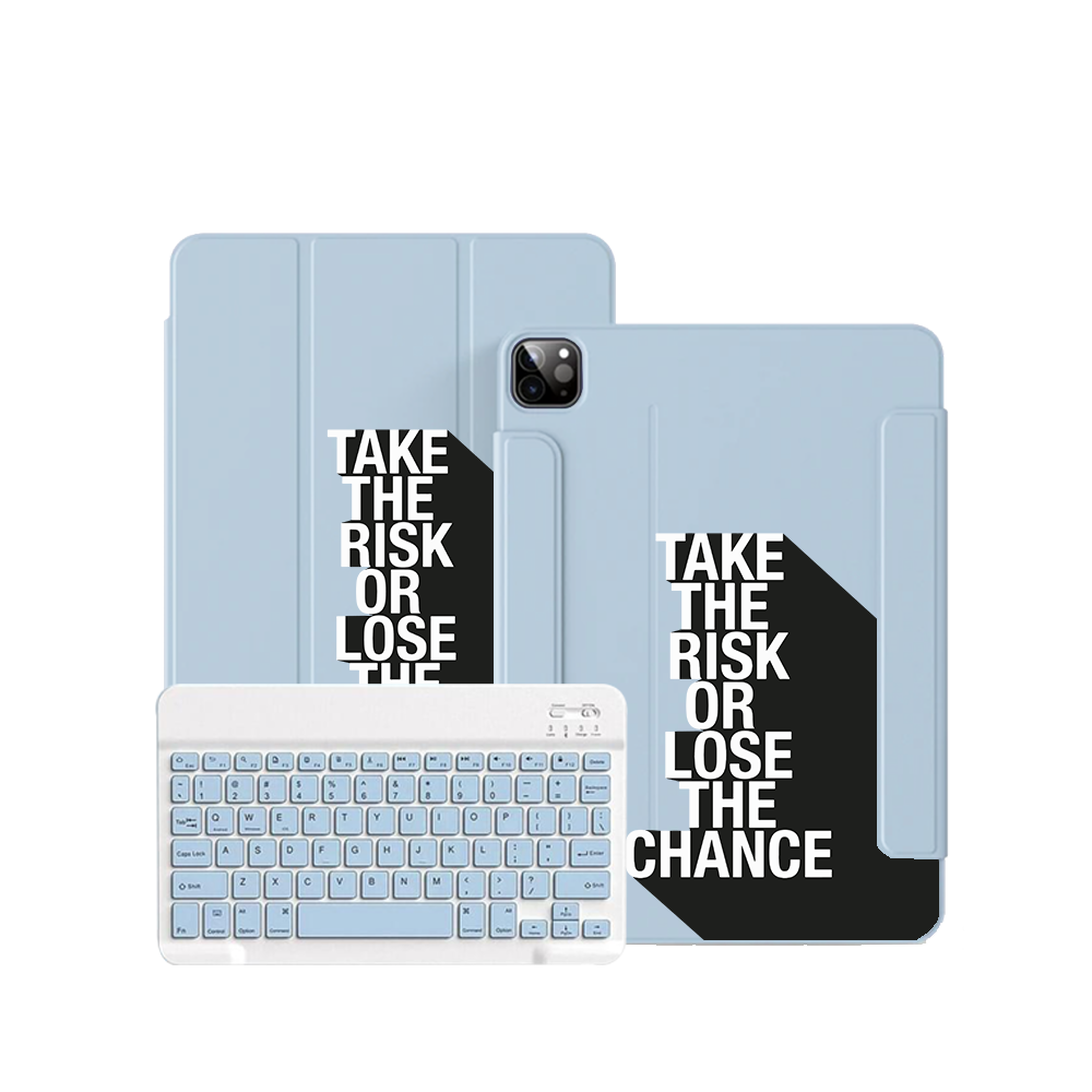 iPad / Android Tab Wireless Keyboard Flipcover - Take the Risk