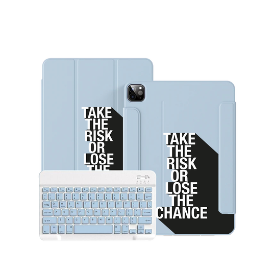 iPad / Android Tab Wireless Keyboard Flipcover - Take the Risk