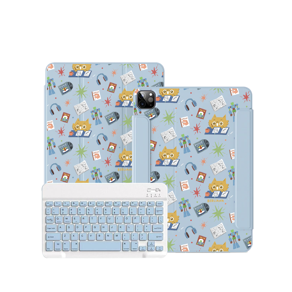 iPad / Android Tab Wireless Keyboard Flipcover - Too Much Hobbies