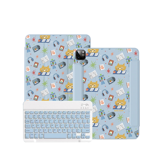 iPad / Android Tab Wireless Keyboard Flipcover - Too Much Hobbies